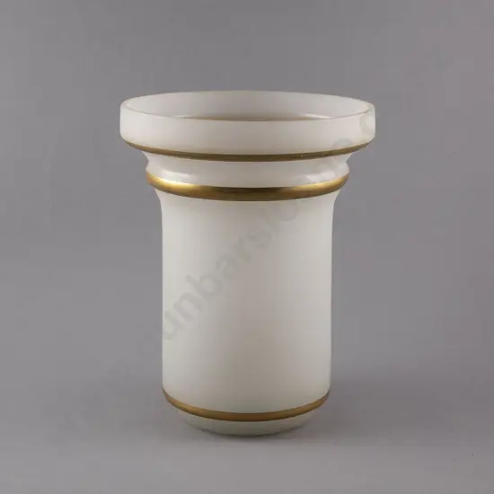 Late C19th French Opaque Milk Glass Vase