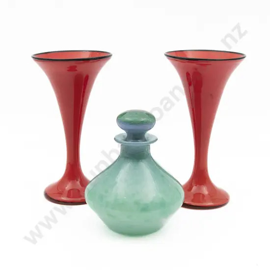 Pair Early C20th Austrian Seccessionist Vases