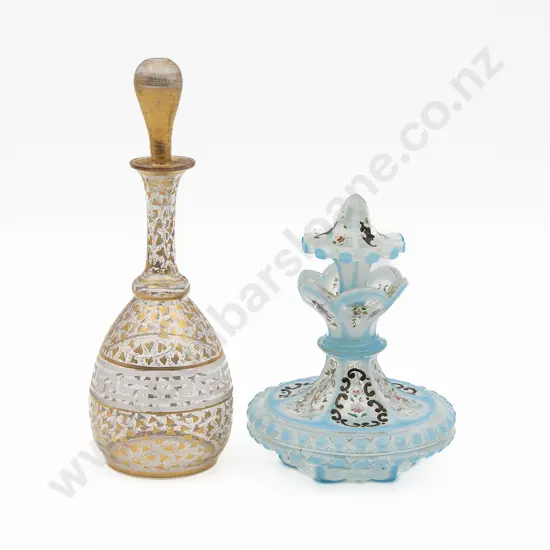 Two Late C19th Venetian Glass Scent Bottles