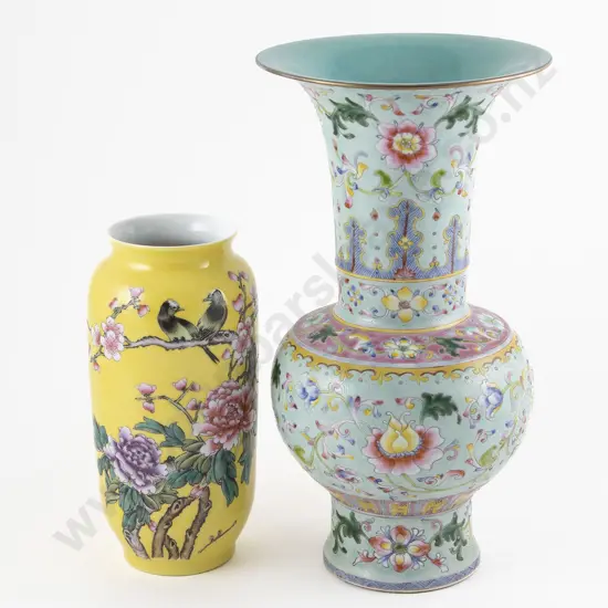 Modern Chinese Famille Rose Vase
