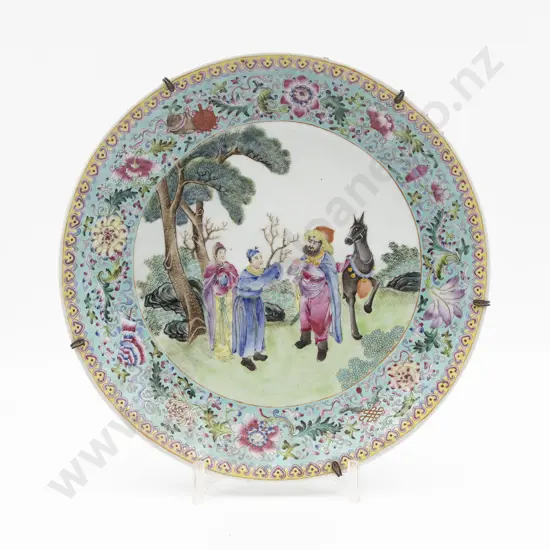 Cantonese Export Ware Famille Rose Shallow Dish