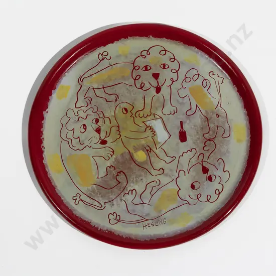 Bernard Hesling Vitreous Enamel Plate