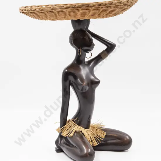 Anzengruber Style  African Figure with Basket