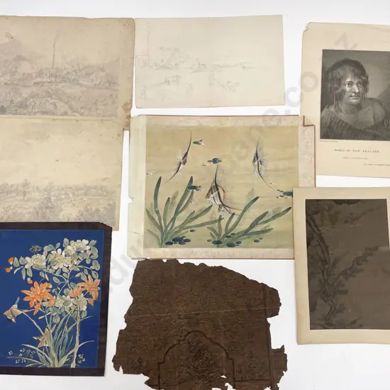 Selection of Unframed Artworks - Graphite Sketches