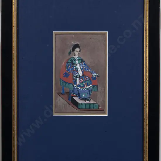 Antique Chinese watercolour on. Rice Paper