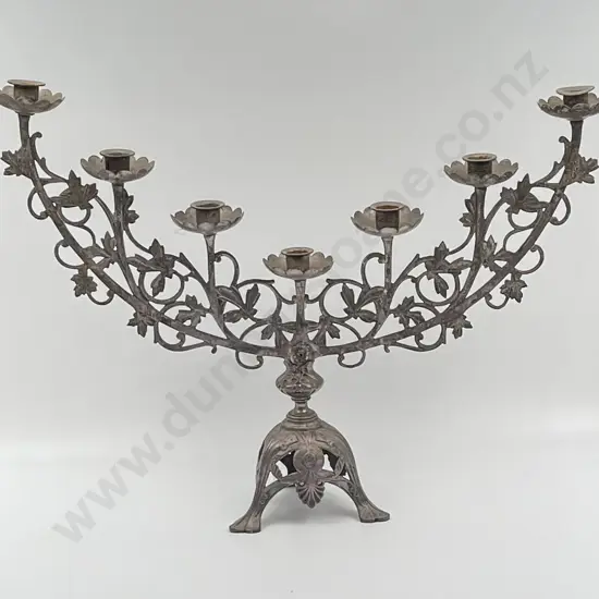Art Nouveau S/P Seven Division Candelabrum