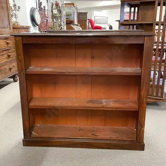 Vict Rosewood Open Bookcase