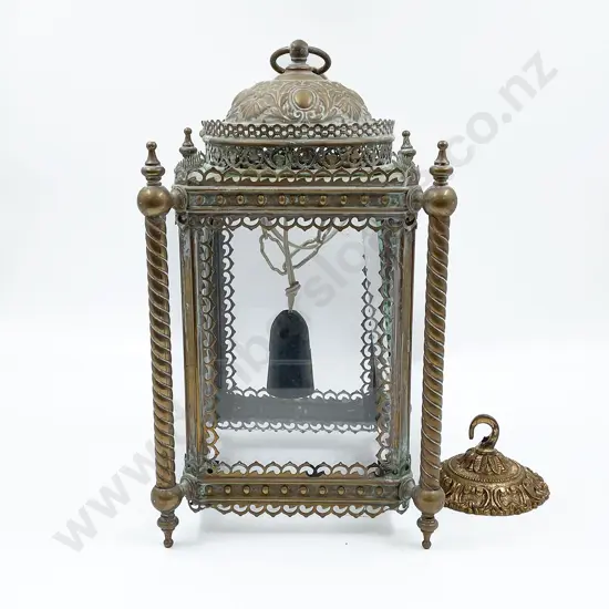 Edwardian Brass Hall Lantern