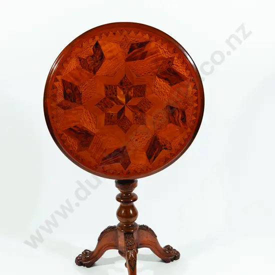 Late C19th NZ Colonial Native Timbers Wine Table