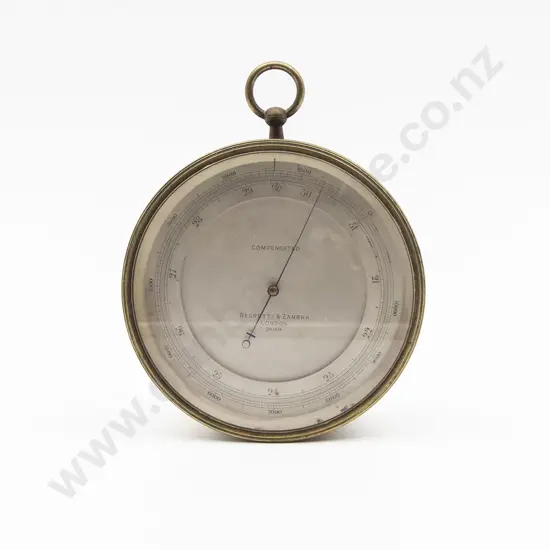Negretti & Zambra London Brass Cased Compensated Barometer No 20160