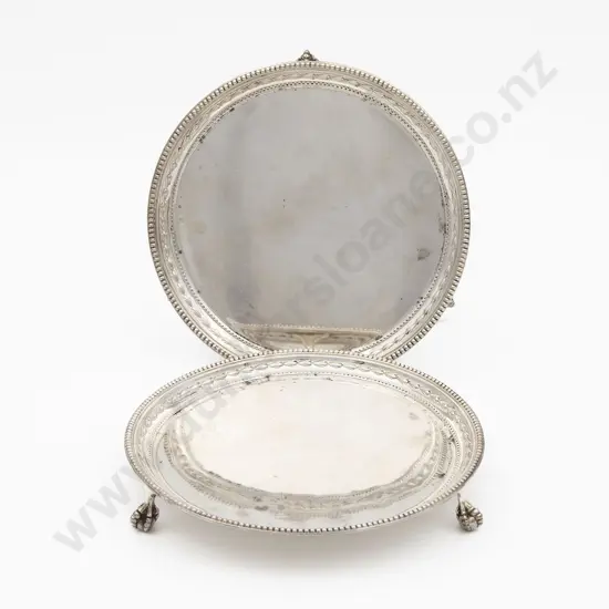 Pair QEII S/S Card Trays