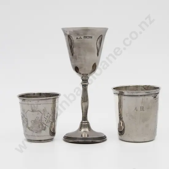 Modern S/S Goblet & Two Beakers
