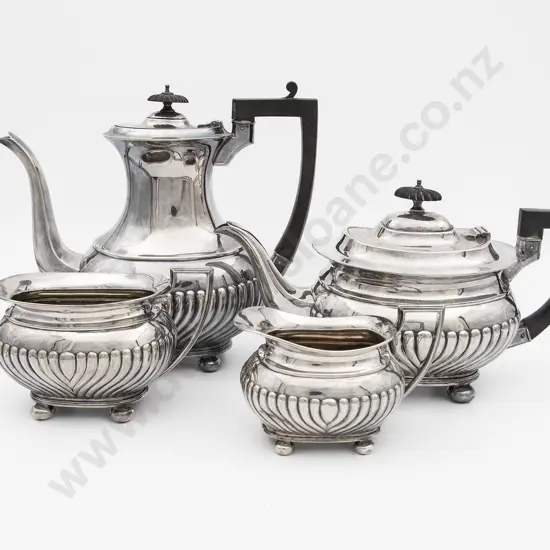 Geo V S/S 4pce Tea & Coffee Set
