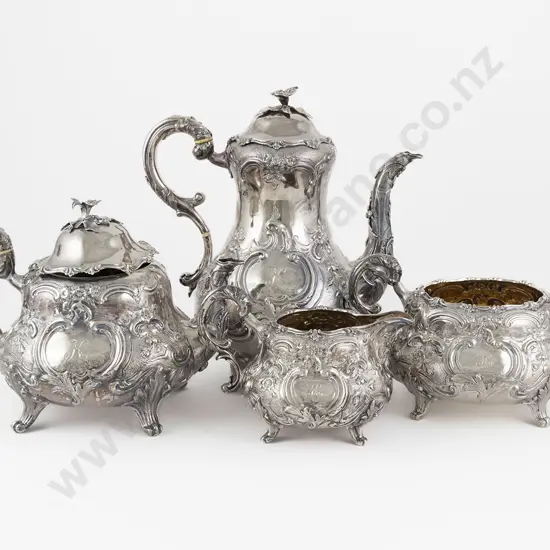 Vict S/S 4pce Tea & Coffee Set