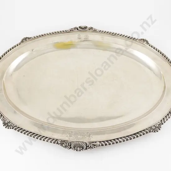 Fine Qiality Geo IV S/S Oval Banquet Tray