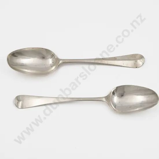 Two Geo III S/S Tablespoons