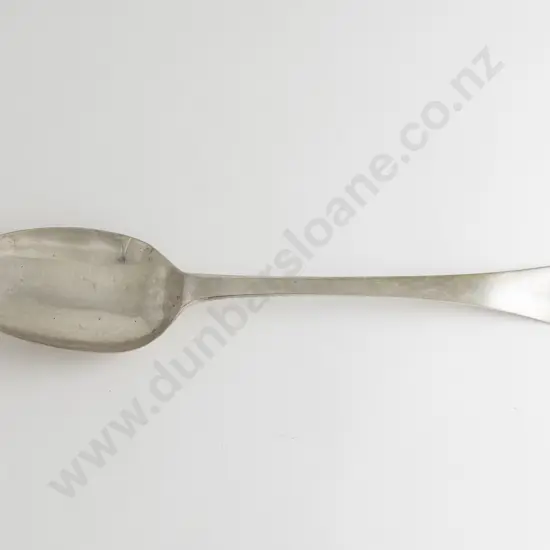 Large 18th Century Silver Serving Spoon