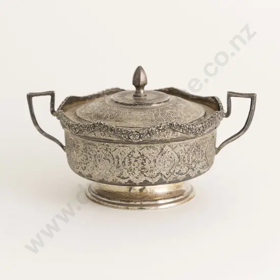 Eastern 84 Standard Silver Two Handled Sugar Bowl & Cover