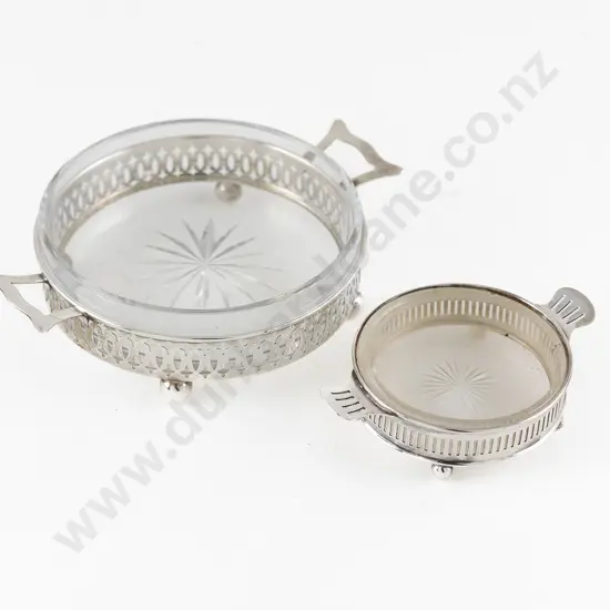S/S Two Handled Butter Dish