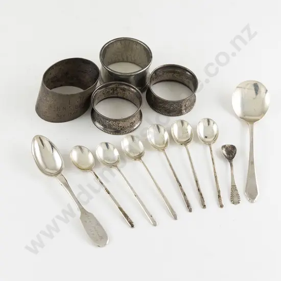 Set Six Art Deco S/S Coffee Spoons