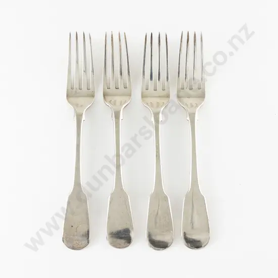 Set Of Four Geo III S/S Table Forks