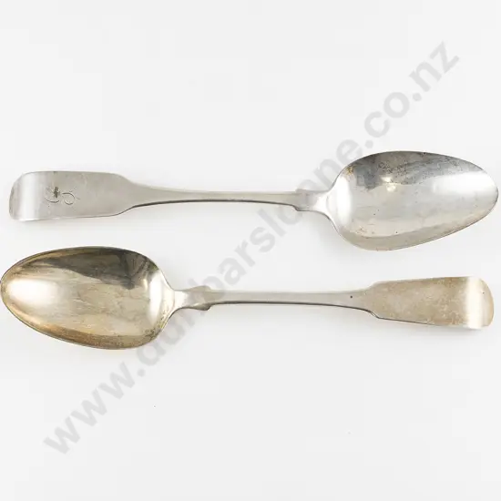 Two Geo III Irish & Scottish S/S Tablespoons