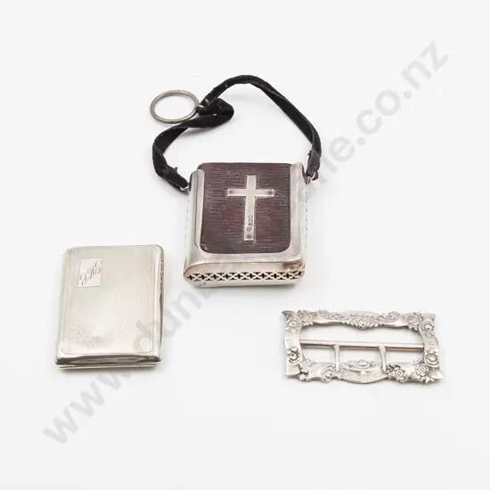 S/S Calling Card Case, Buckle & Chatelaine Prayer Book & Holder