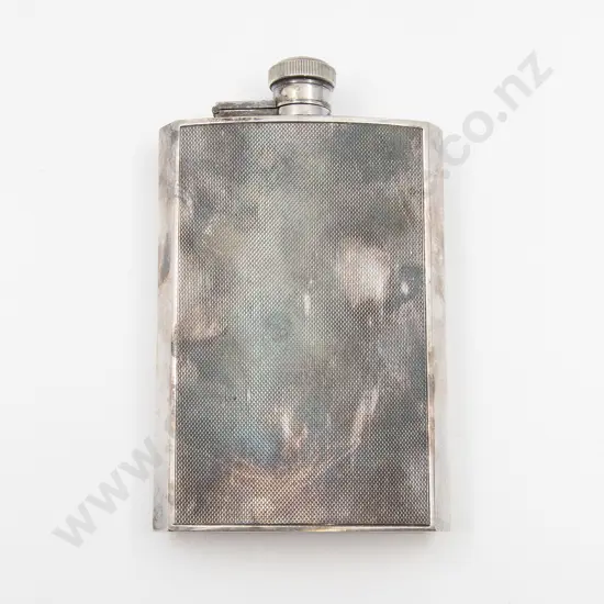 S/Plate Hip Flask By Drew & Sons