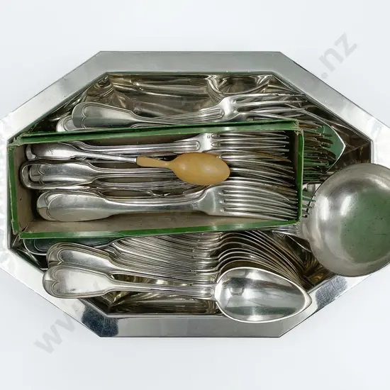 Assorted S/P Cutlery & Four S/P Serving Dishes