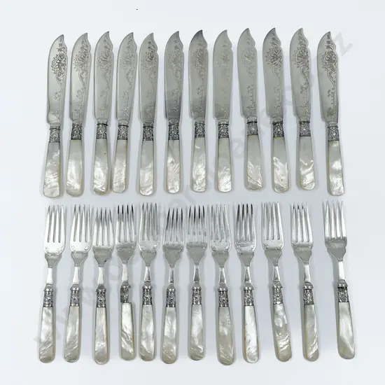 MOP Handled Fish Set (24 pieces - no box)