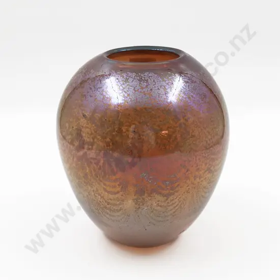 Chuck Simpson Hand Blown Art Glass Vase