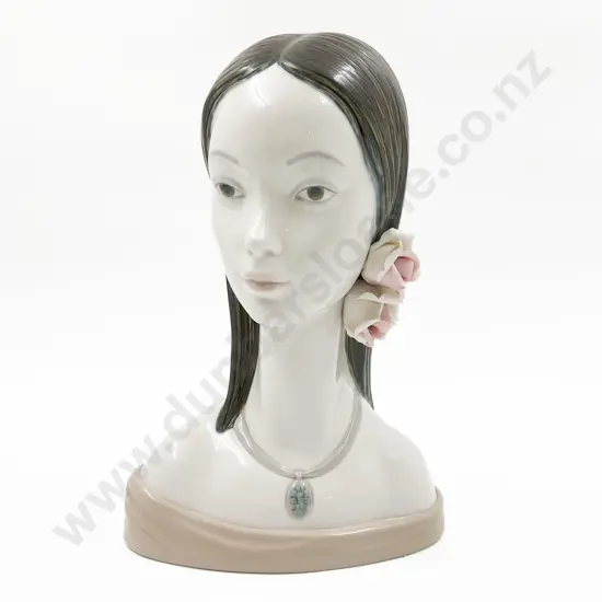 Lladro Bust of Young Girl
