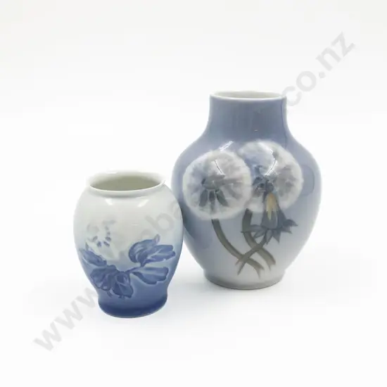 Royal Copenhagen Bud Vase & B&G Ovoid Bud Vase