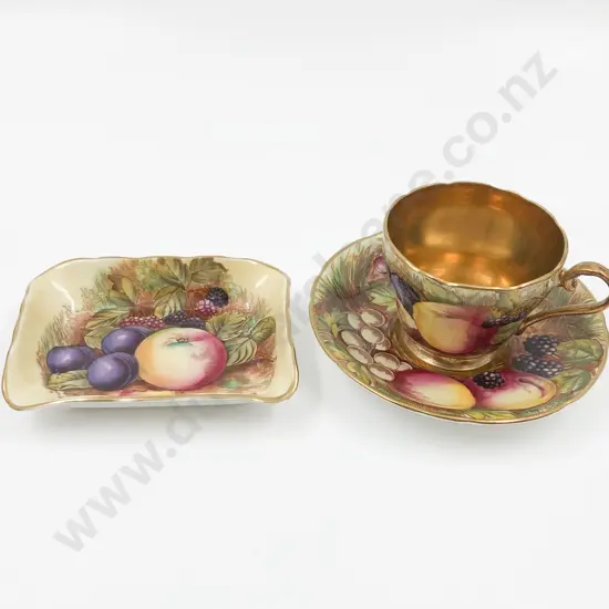 Aynsley Demi Tasse Cup & Saucer and Pin Dish