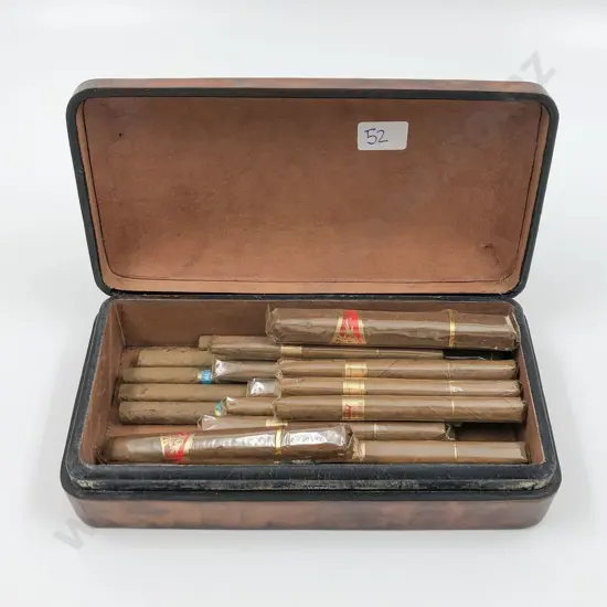 Box with 23 Cigars (6 unwrapped)