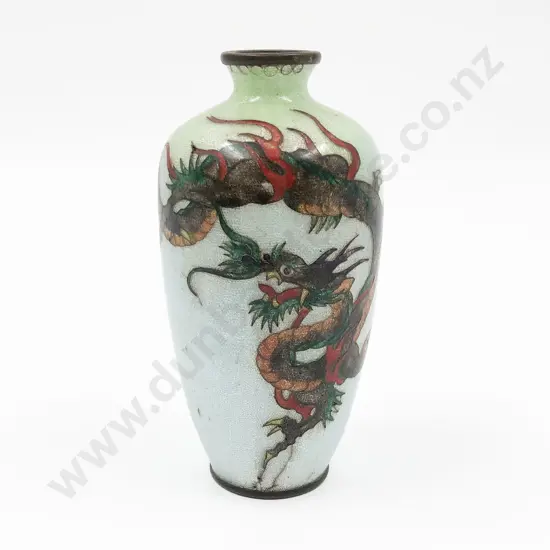 Small Chinese Wireless Cloisonne Vase
