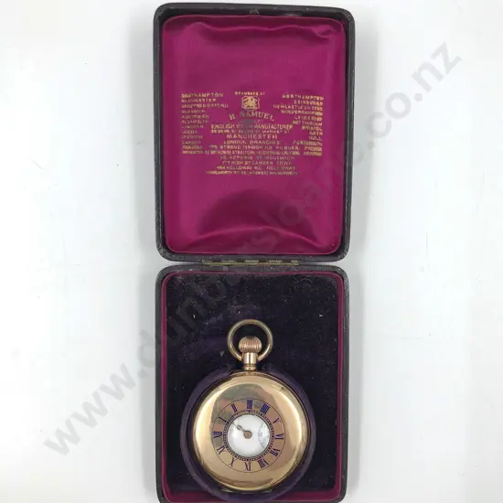 Boxed Half Hunter Cased Pocket Watch