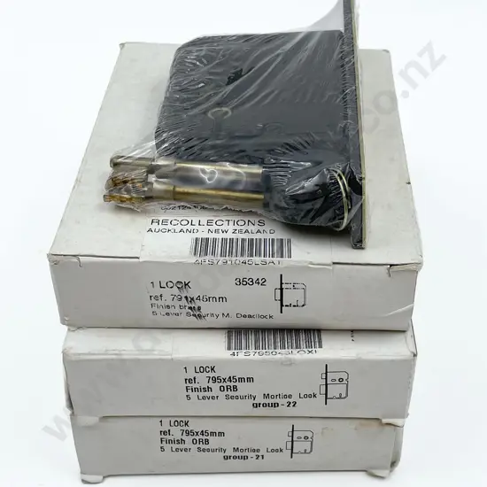 Three Boxed As New Door Lock Fittings