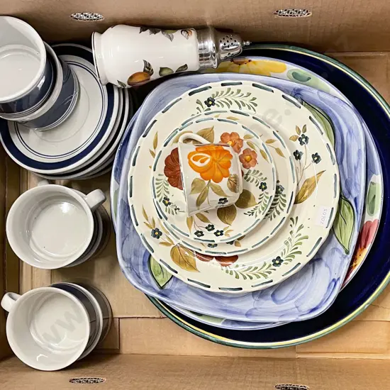Box of Assorted Decorative China Incl. Midwinter