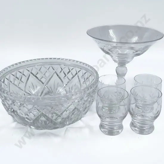 Six Pieces of Stuart Crystal
