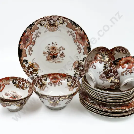 Imari Style Pattern Part Tea Set