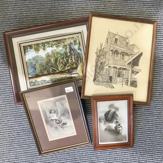 Box of Assorted Frames and Prints
