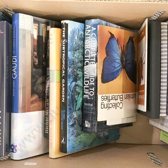 Box of Assorted Books Incl. on Gardening and Art