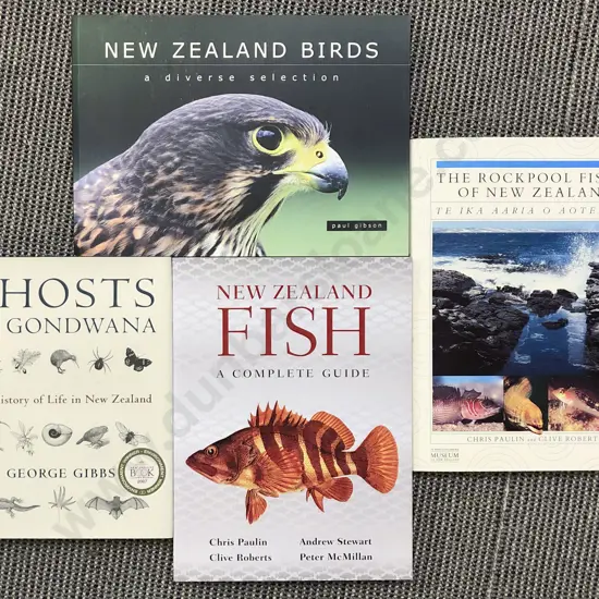 Four Assorted Books on NZ Fauna Incl. Ghosts of Gondwana