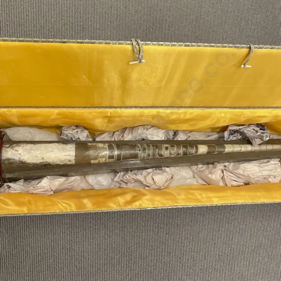 Large Fossilized Horn on Stand