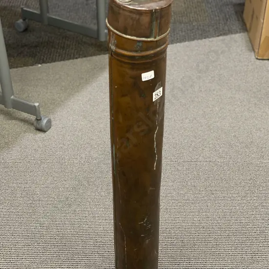 Large Cylindrical Metal Container