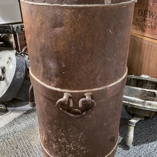 Large Metal Barrel
