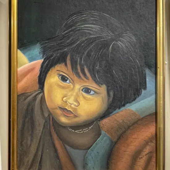 Joan Brooks "Contemplation" - Oil on Board