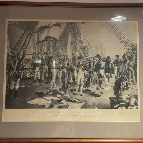 "England Expects That Every Man Will Do His Duty" Vintage Print