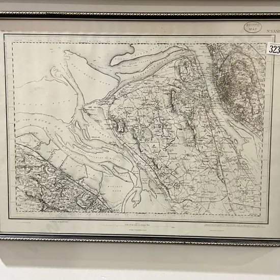 Vintage Repro. Print of Map